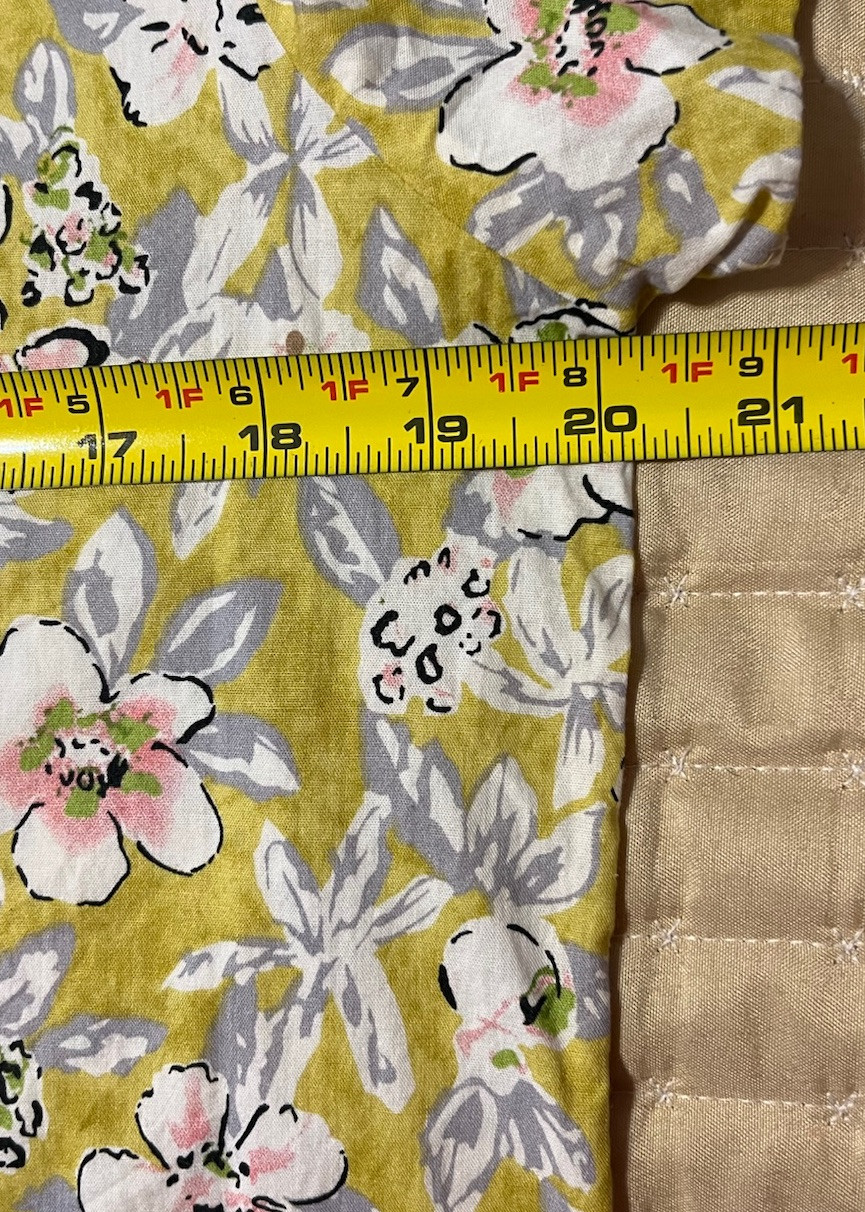 Mod Boutique Sz L Blouse Floral Rear Button Peek A Boo Back Short Sleeve Shirt