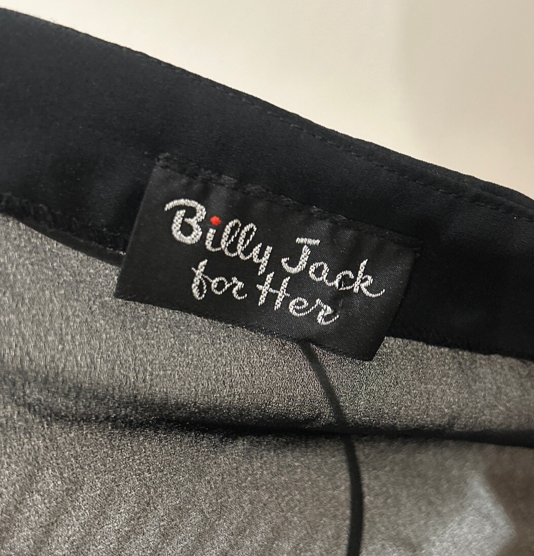 Vintage BILLY JACK FOR HER Sheer Black Spaghetti Strap Dress Tie Waist Size S