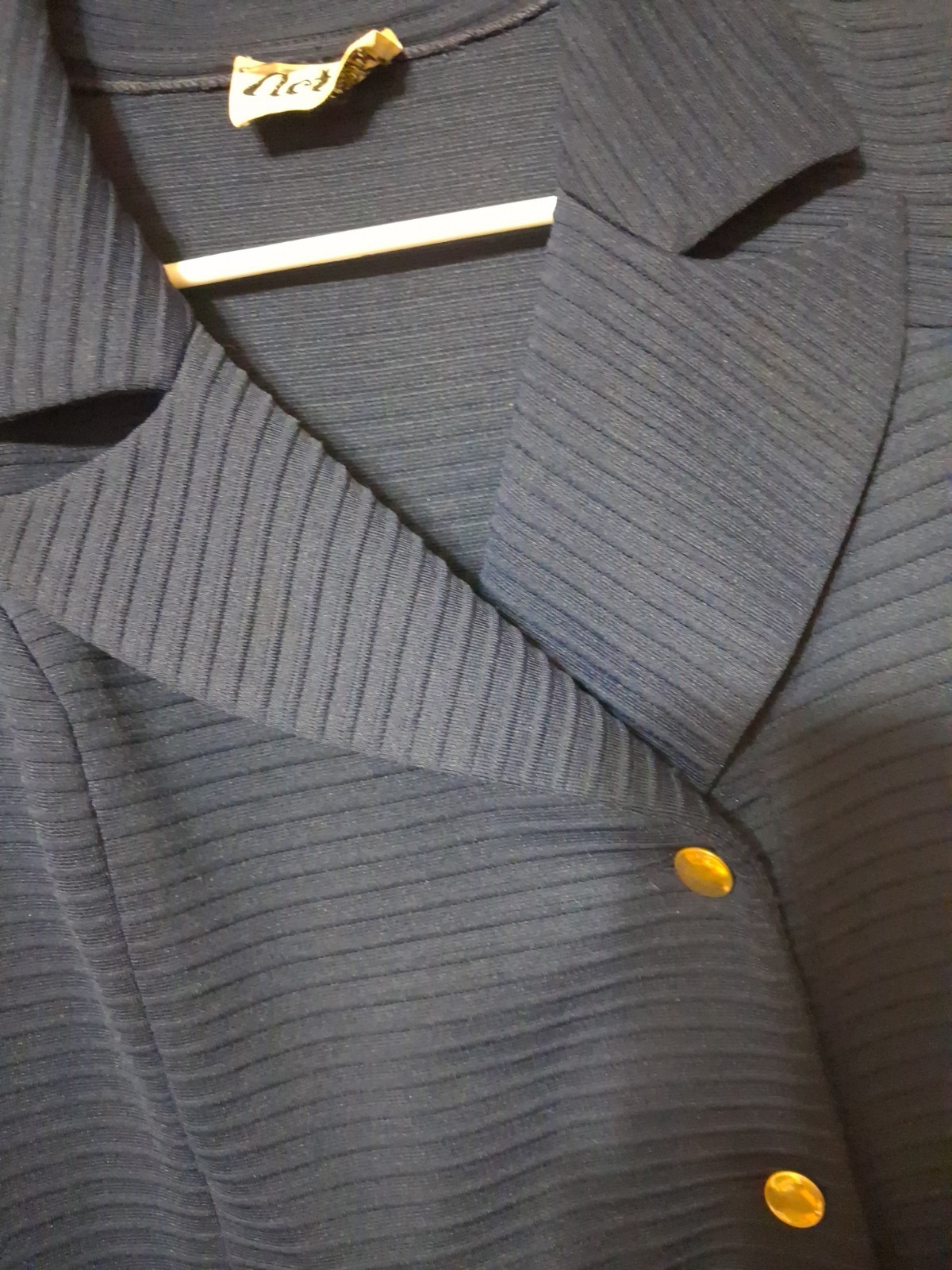 Vintage 1960s Navy Blue Dress. By Act III Union Made