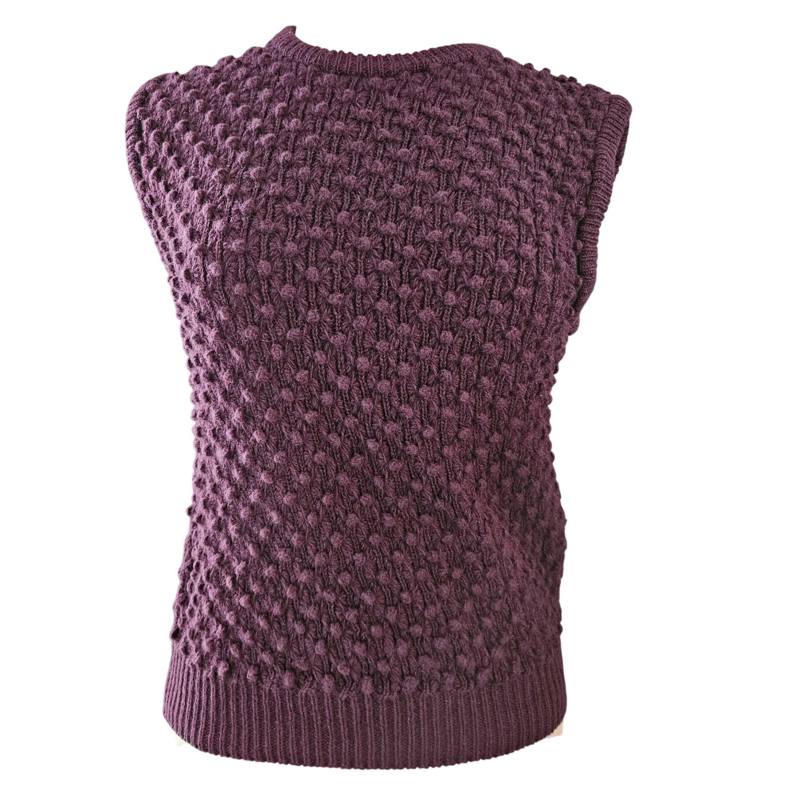 Vintage Kenneth Gordon Lady Avon Scottish Shetland Wool Sweater Vest Size S