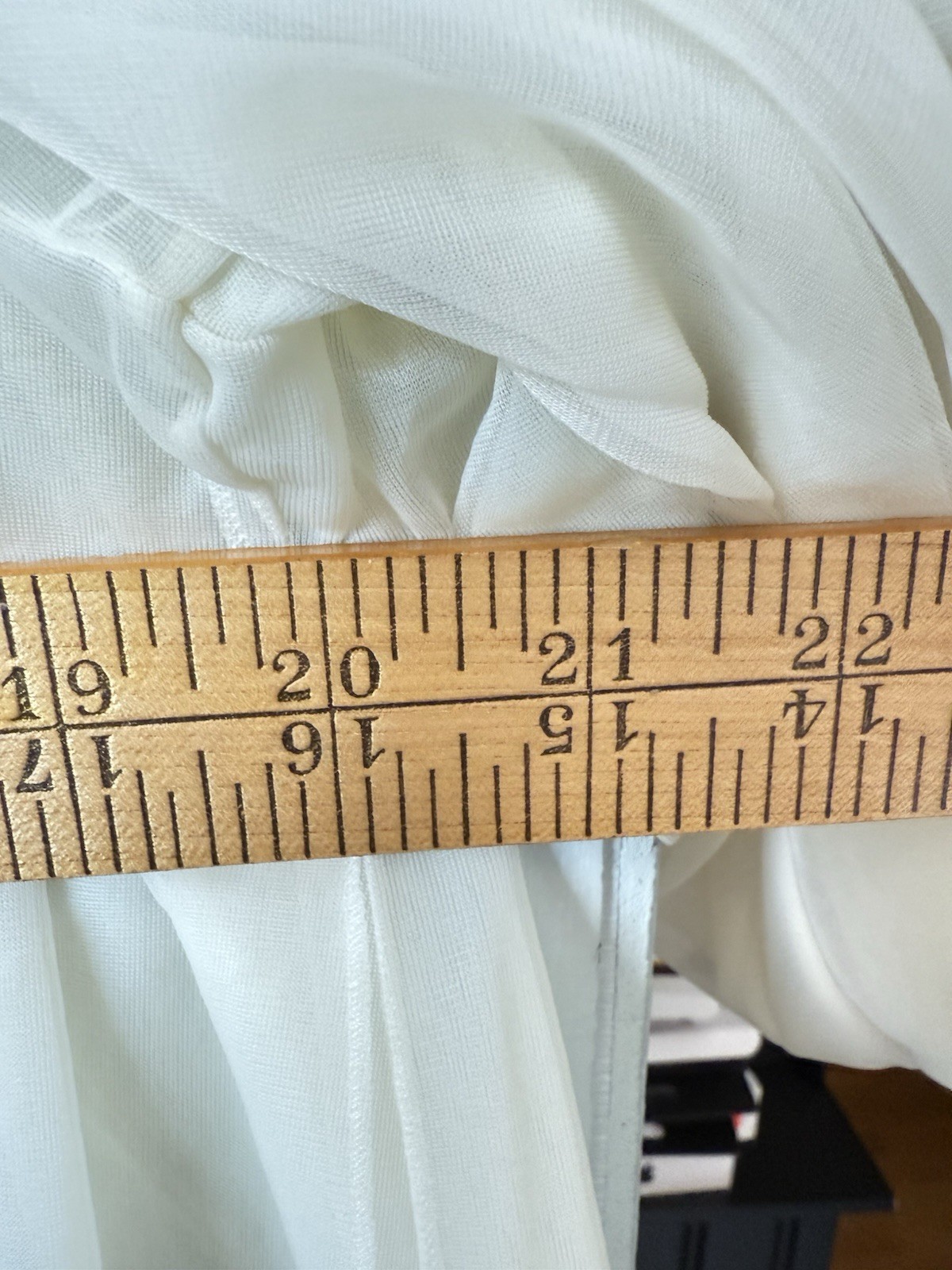 Vintage 60s Hollywood Vassarette Ivory Sheer Nylon Peignoir Robe Lingerie