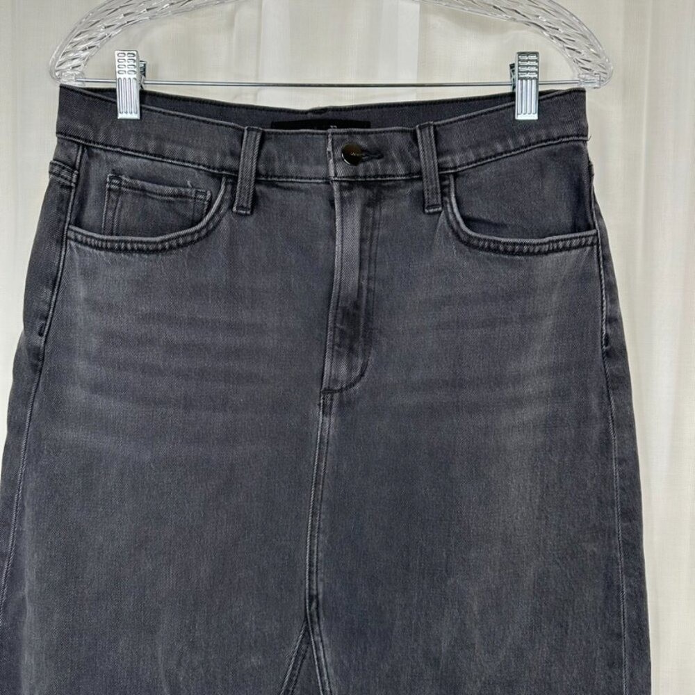 Joes Womens The Tulie Denim Midi Skirt Size 30 Black/Gray Cowgirl Western 90s