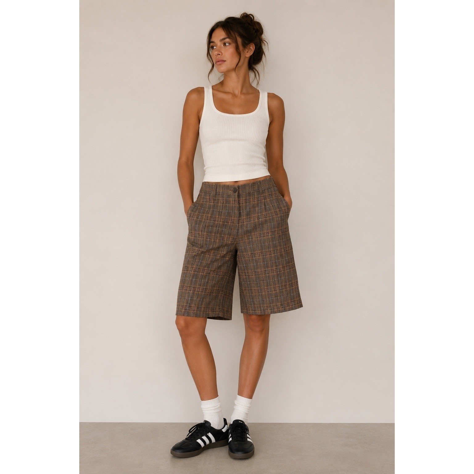 Vintage Plaid Bermuda Shorts Women’s Size 5 Y2K Preppy Academia Golf