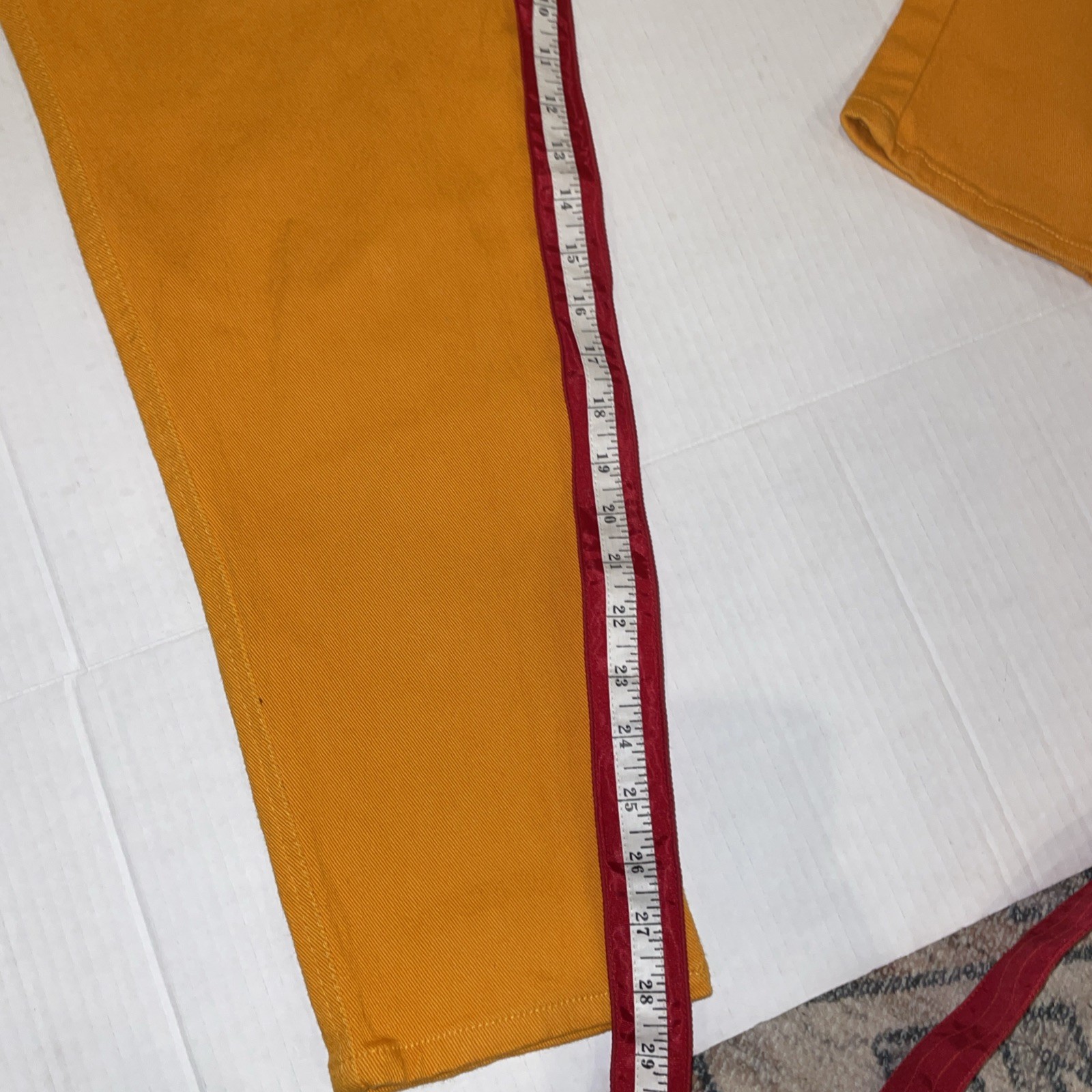 Vintage Pants Zandi Di Size 22 Orange 90’s Y2K Era Denim Stretch Skinny Ankle