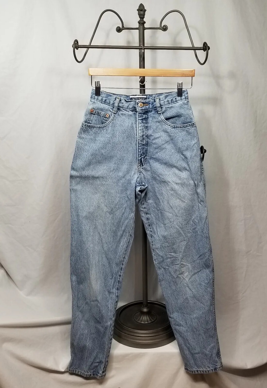 VTG NUOVO County Seat Light Wash 100% Cotton Denim Women Size 7/8 Jeans Vintage
