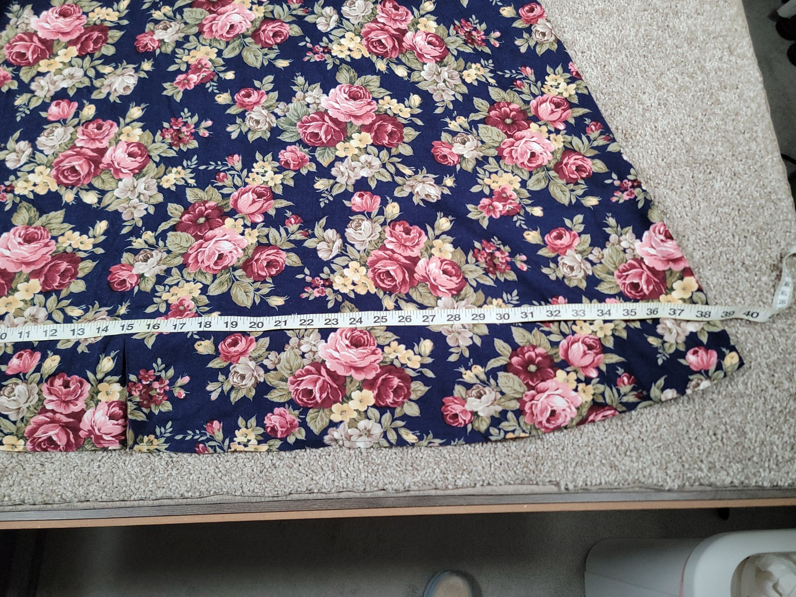 Vintage 90s Floral Rayon Dress Milkmaid Fairy Romantic USA Made Size M/L Prairie