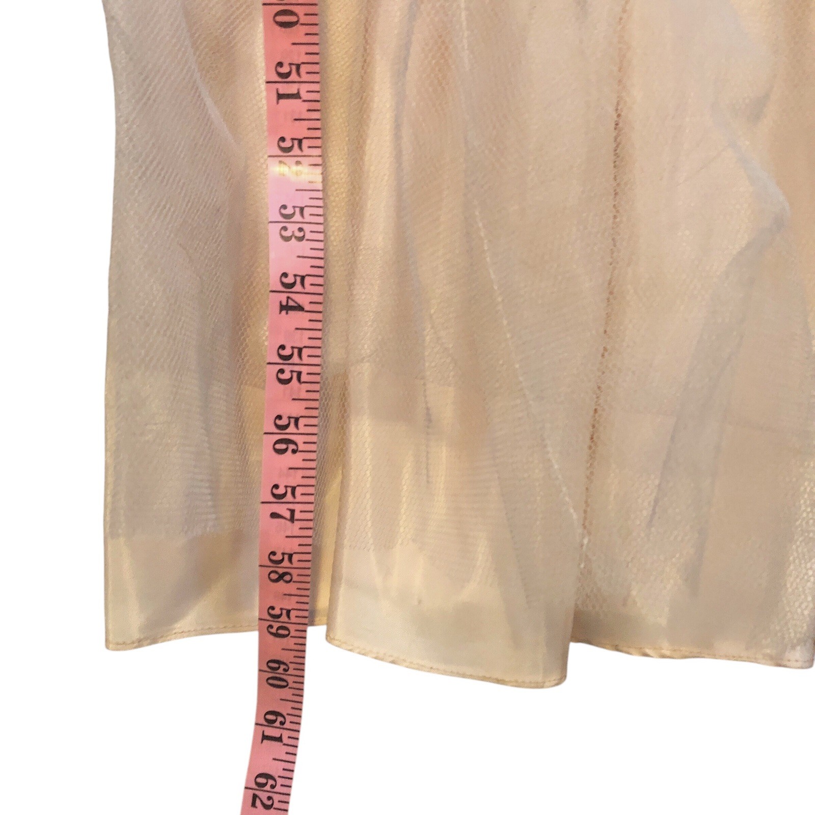 Vintage 50s Prom Party Dress XS Pink Acetate Tulle Net Overlay Sweetheart Read