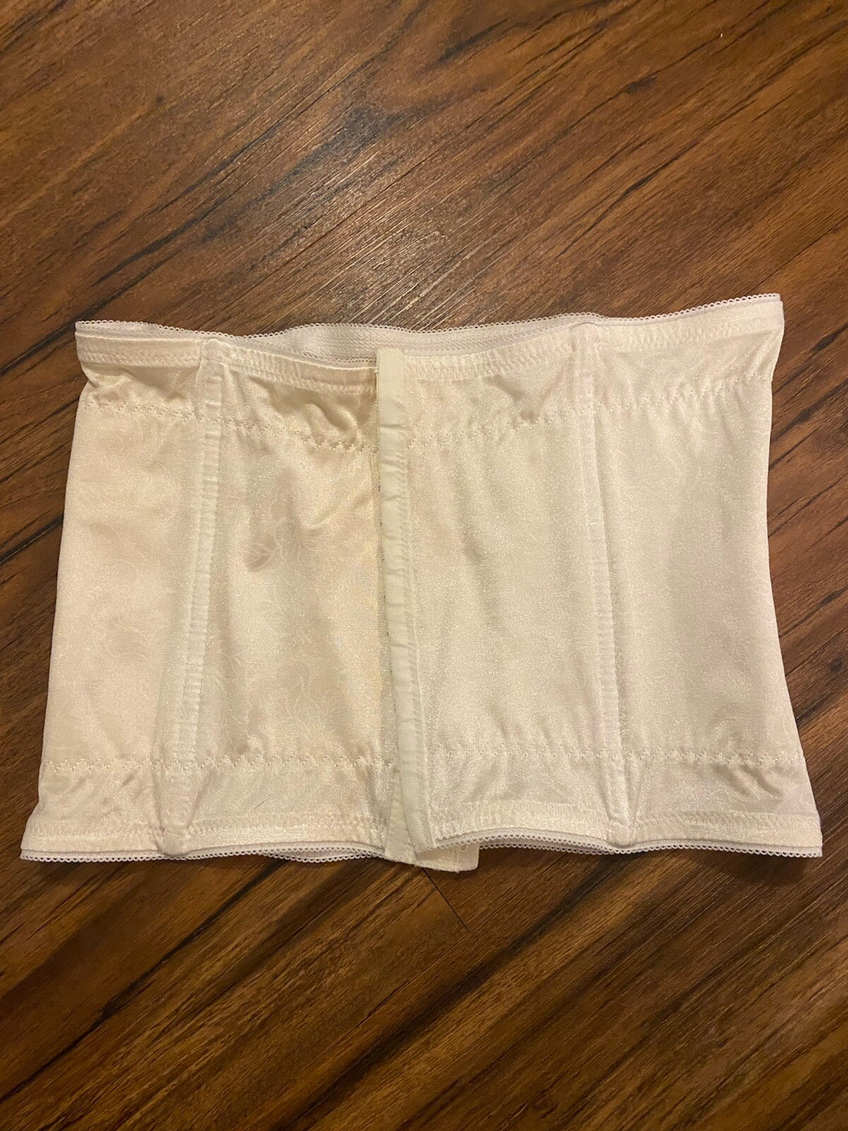 Vintage Crown-Ette Corset Waist Trainer Beige Hook Eye Size 34 2X Style 099 READ