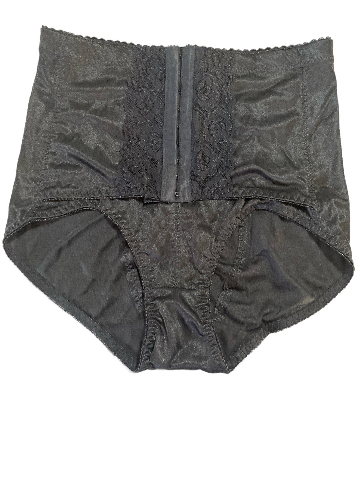 Vtg Delta Burke Black Floral Laced Corset Shapewear Panties & 1 Unbranded L/XL