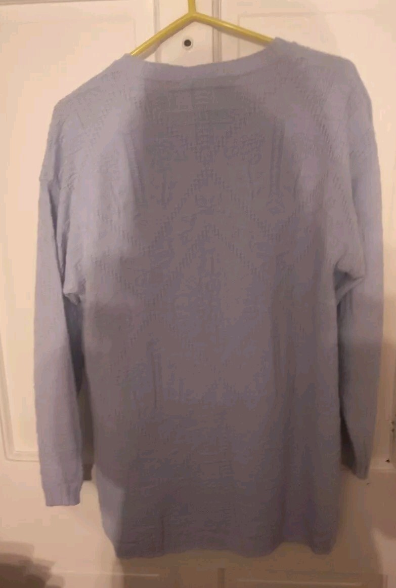 VTG Beldoch Popper 3/4 Sleeves Pullover Knit Sweater Sz M