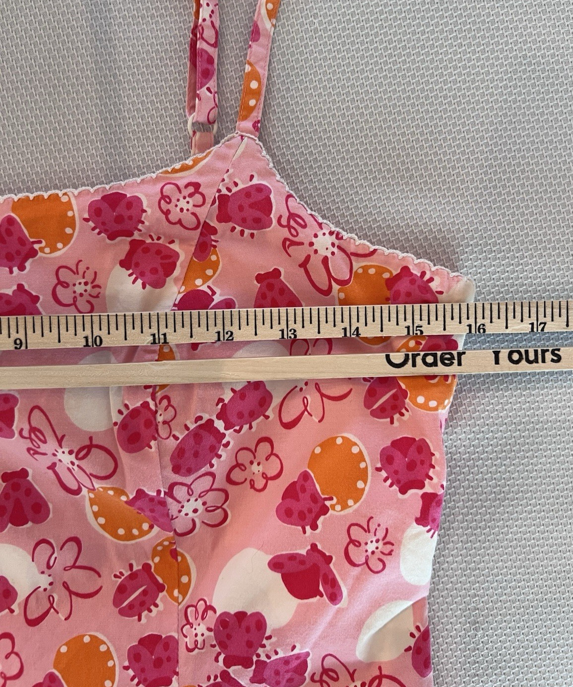 LILLY PULITZER (6) VINTAGE Bocci Citrus Bee Ladybug WHITE LABEL Pink Floral EUC
