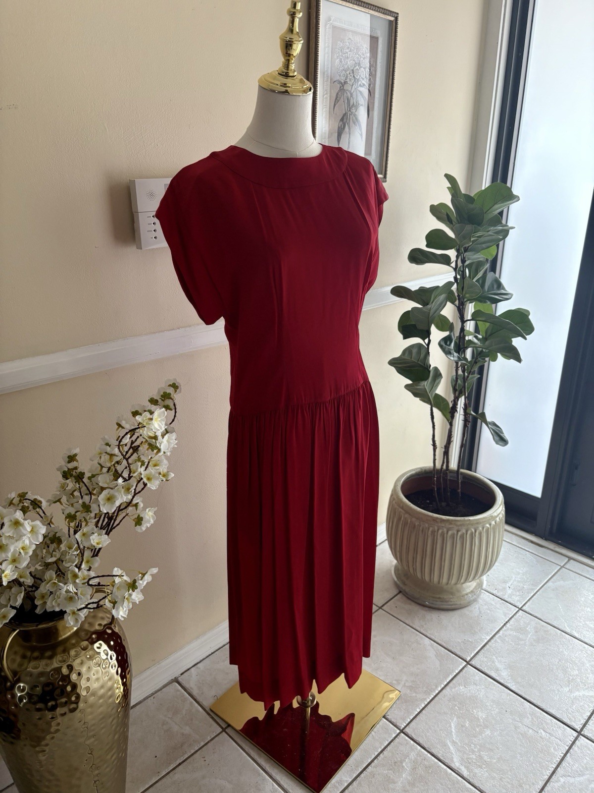 Albert Nipon Vintage Red Dress