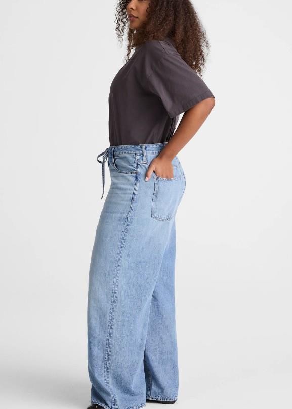 NWT Madewell The Curvy Ultimate Wide-Leg Jean in Airy Denim