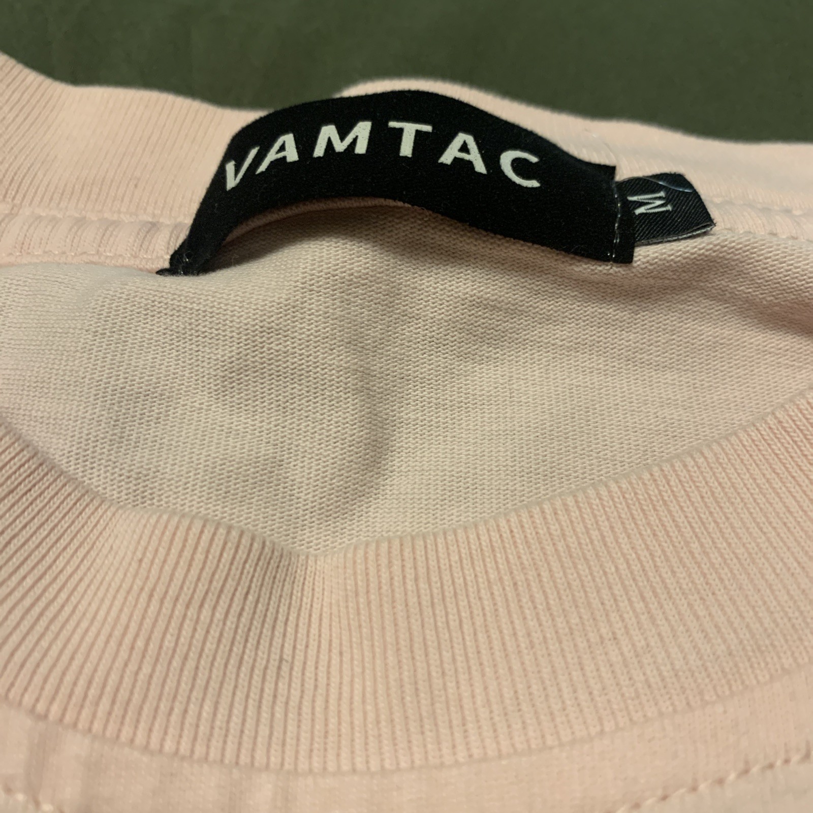 Vintage Size Medium Vamtac Shirt Hot Pink On Pink “We Vaguely Feel Many”