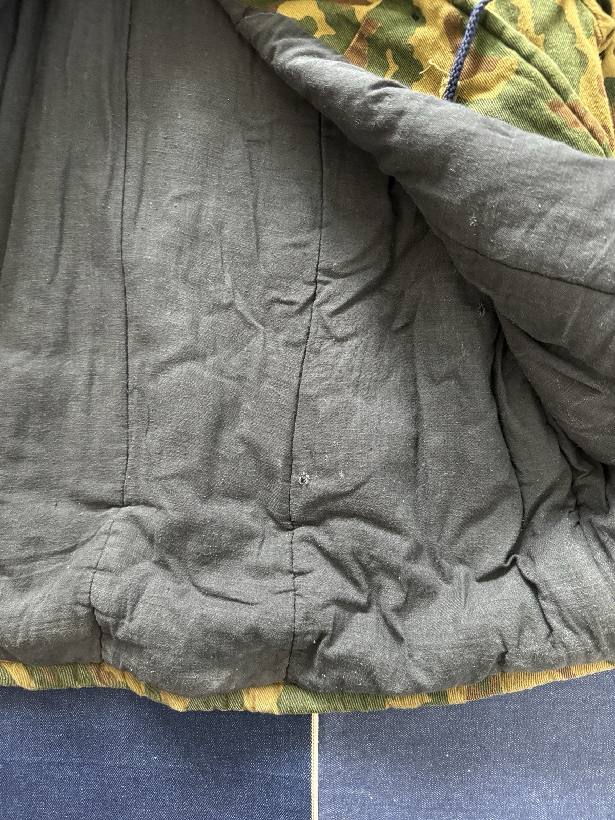 vintage post Soviet USSR padded winter vsr 93 camouflage Barvikha jacket wmns M