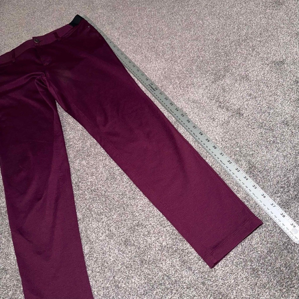 Simply Vera Vera Wang Burgundy Stretchy Skinny Pants Size Medium
