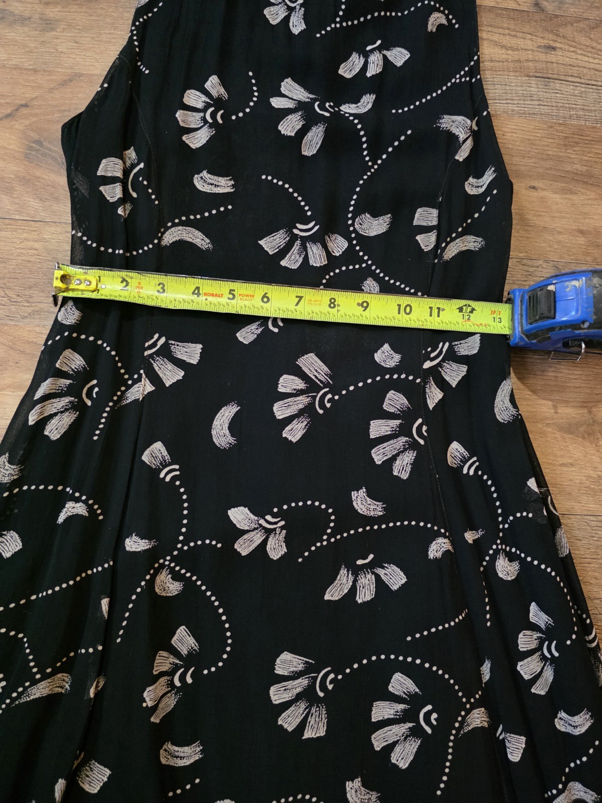 Cache Vintage Women’s Black Fit & Flare Open Back Mini Dress Size Small