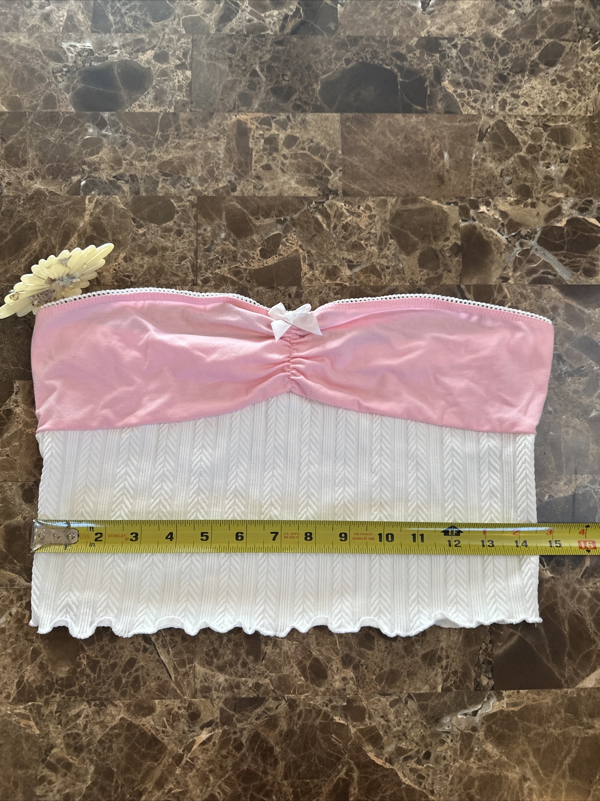 Bustier Corset Top Pink Fairy Goth Mesh “trashy” 00s Y2K Style Kawaii Cami Sz S