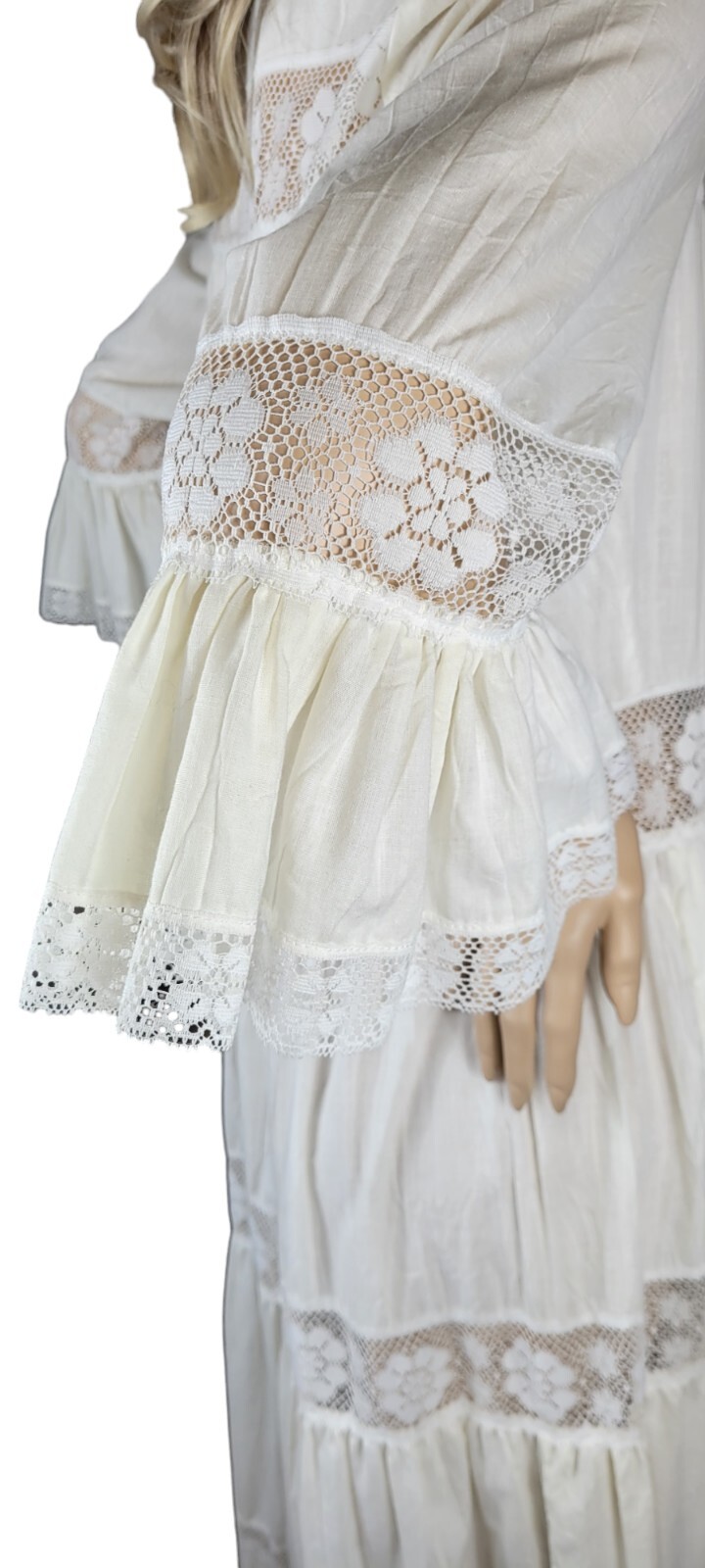Vtg 70’s David Brown California Brownstone Studio Prairie Boho Cottagecore Dress