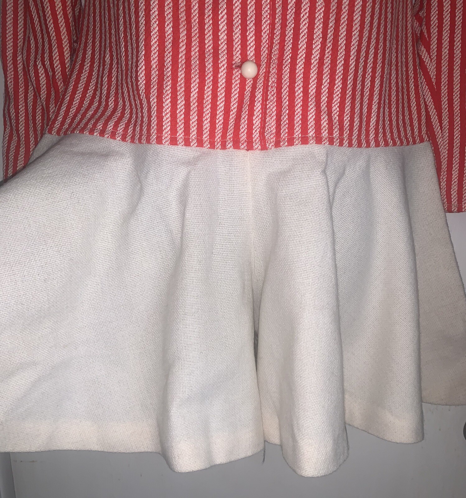 Vtg 70s california charmer by charm of hollywood jumper red stripe wool blend