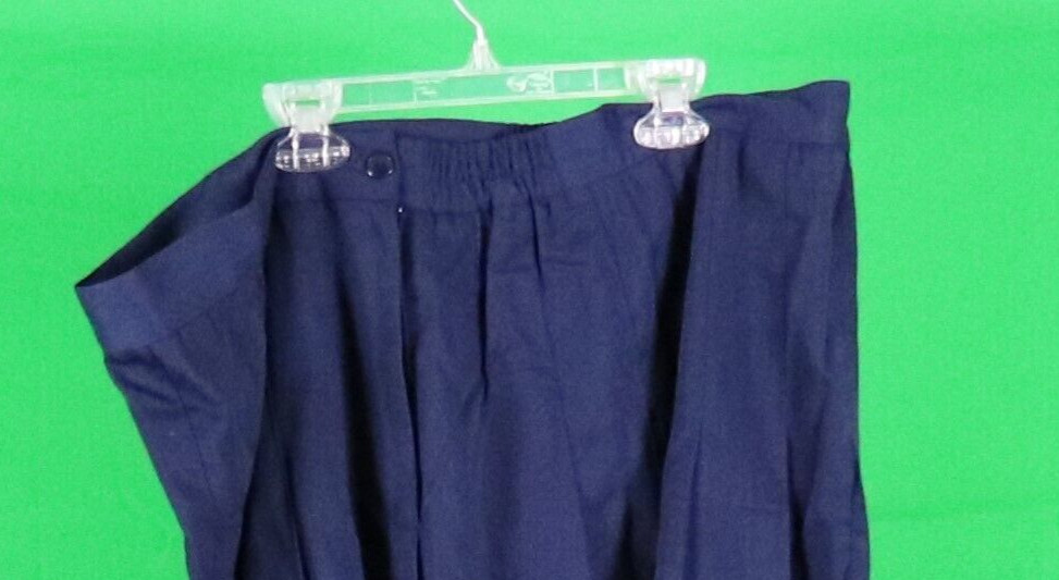 Mixed Blues VINTAGE NAVY BLUE PLEATED SKIRT size 25 (sk427)