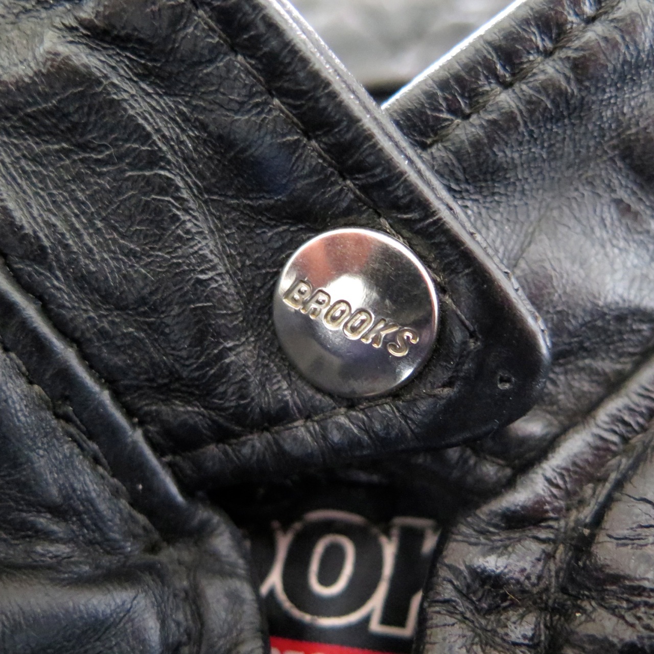 VINTAGE ORIGINAL LEATHER JACKET BROOKS SPORTSWEAR DETROIT 1970’s BLACK SZ 32 XS