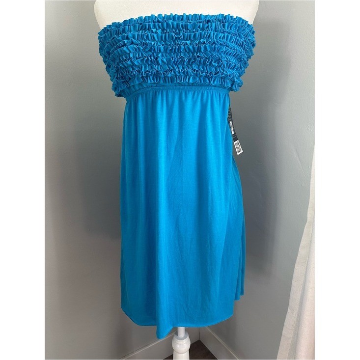NWT! InGear Women’s Strapless Dress, Tie Back, Y2K, 90’s, Jersey Knit, XL