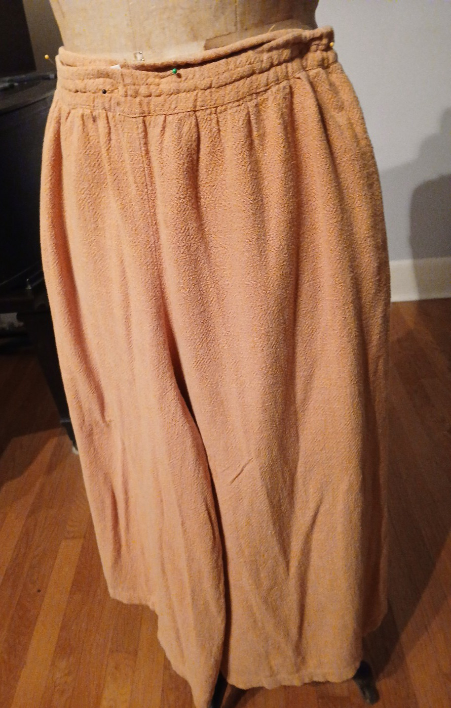 Vtg 1990s Sangam Imports Pumpkin Culotte-Skirt & Chic Jacket India S/L
