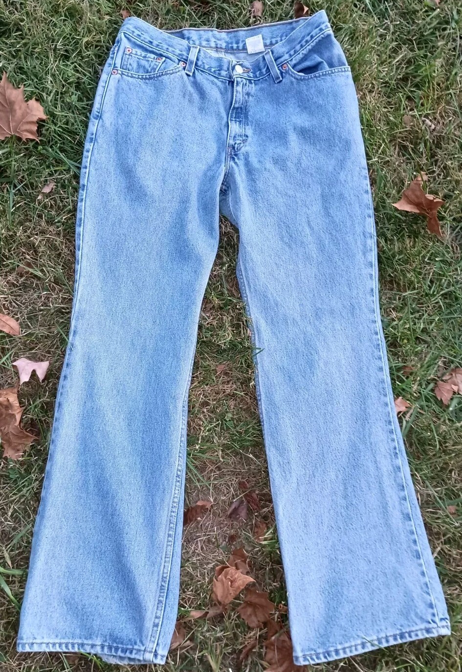 Levi’s 517 Jeans 32W 29 Inseam Distressed Denim Boot Cut Low Rise