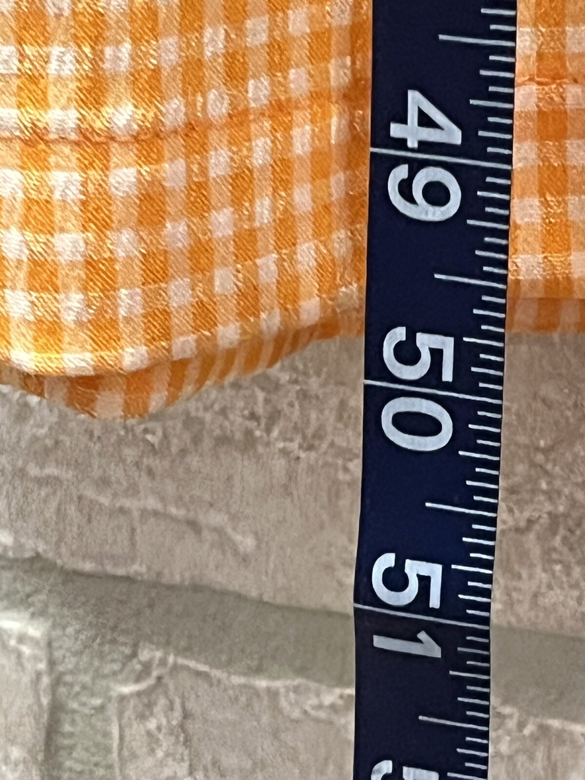 Vtg Sophia Rose Sz 10 Orange Daisy Check Midi Modest Dress Cottage Granny Core