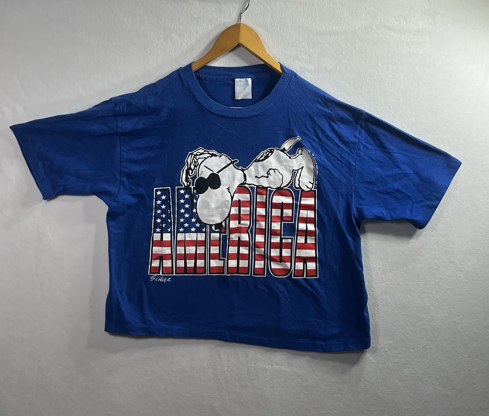 VTG 1971 Snoopy America Artex Made In USA T Shirt Peanuts Charles Schultz READ