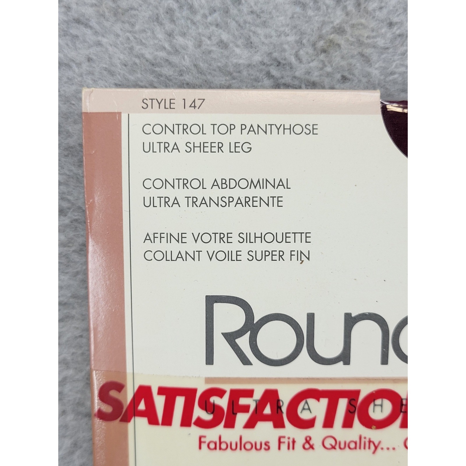 Round the Clock 147 Control Top Pantyhose Broadway Berry Size B Ultra Sheer USA