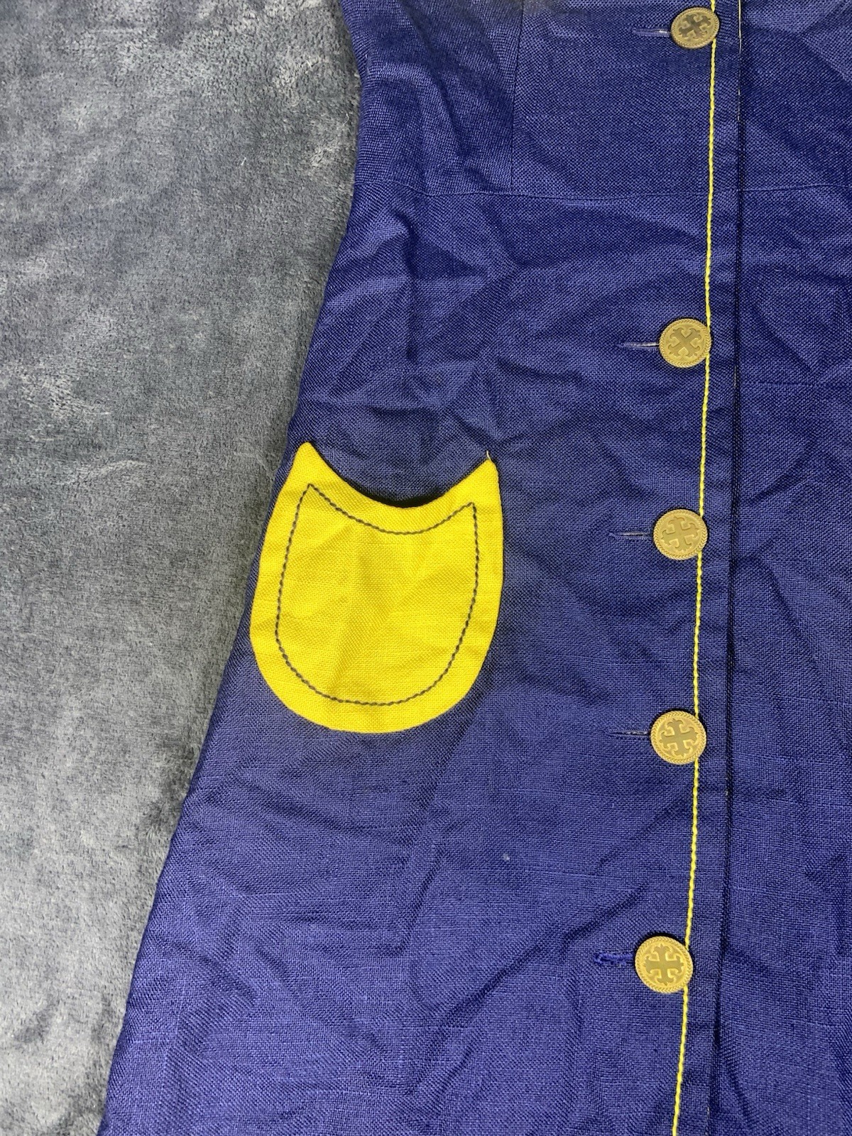 1960s Réty couture Honoré Paris vintage Navy Blue Sailor Dress Rare Size Medium