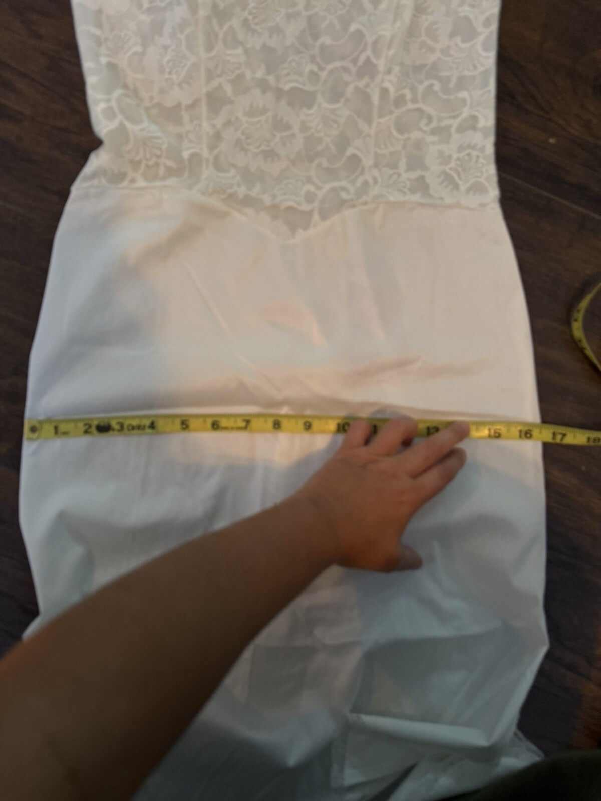 VTG 50s Womens 32 Small Vanity Fair Nylon Floral Lace Full Slip Dress Lingerie