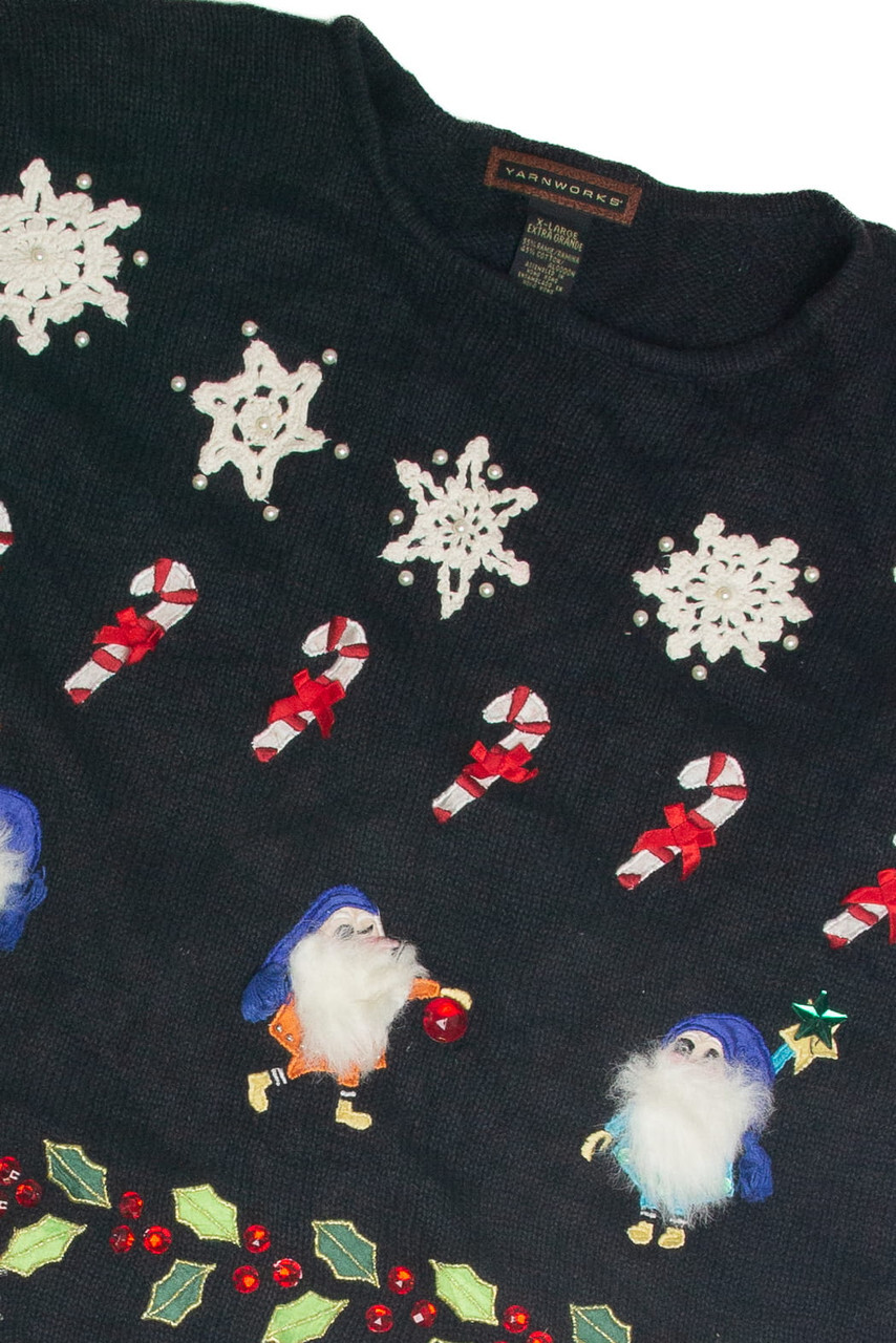 Vintage Black Ugly Christmas Sweater 59944