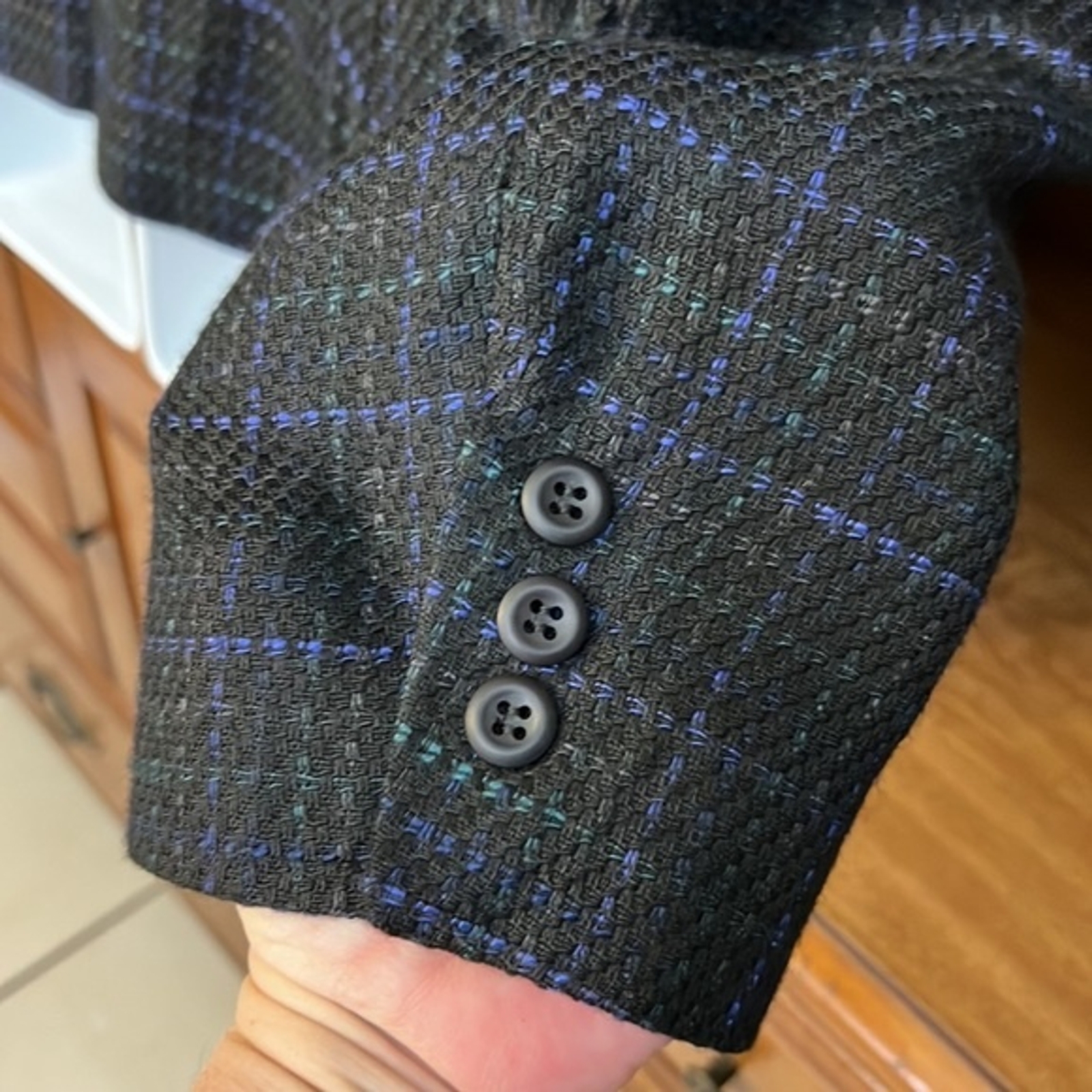 Vintage Gilmor Windowpane Plaid Blazer 16