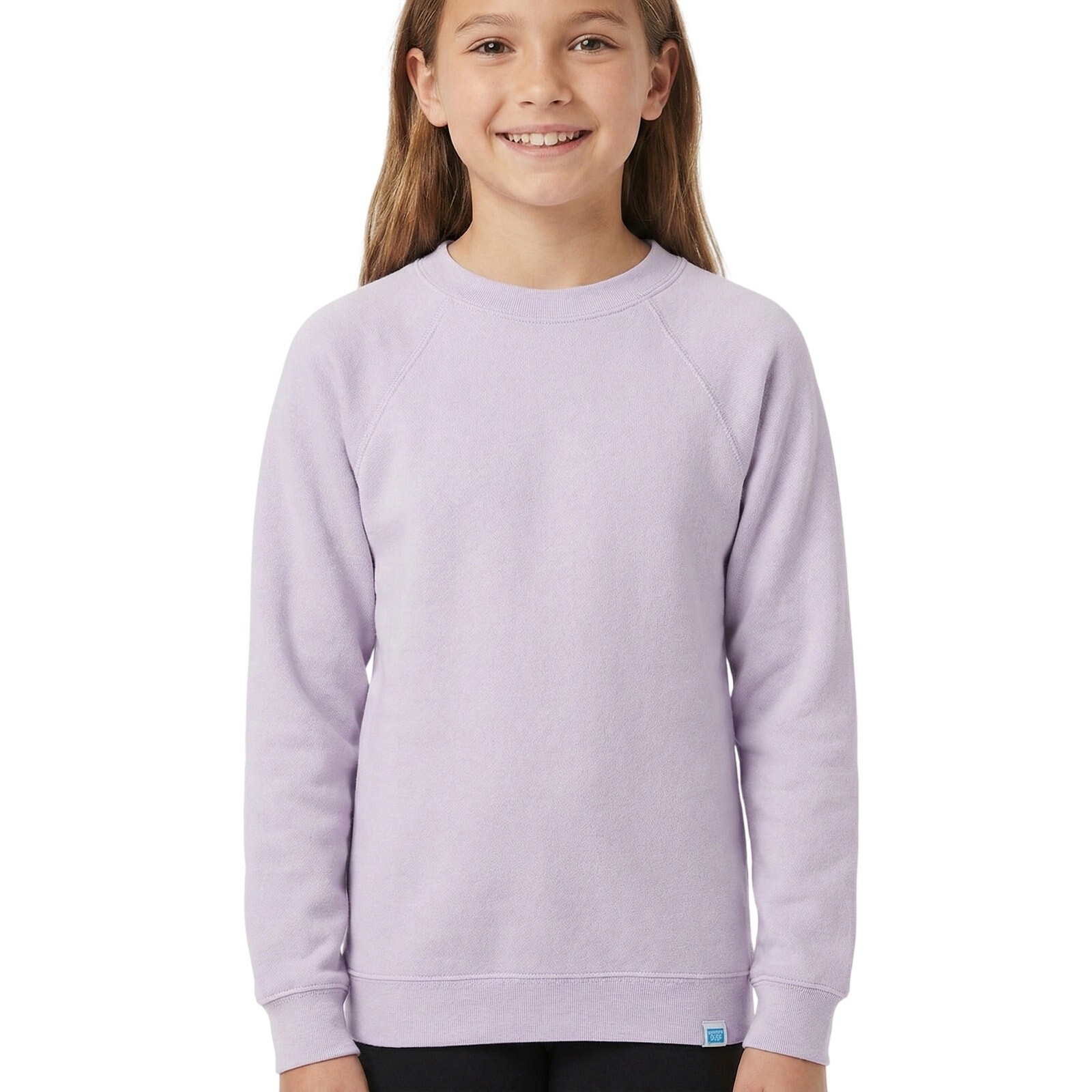 VTG 80s Lilac Raglan Sweatshirt USA-Made Hanes Her Way Cozy Softcore Youth XL