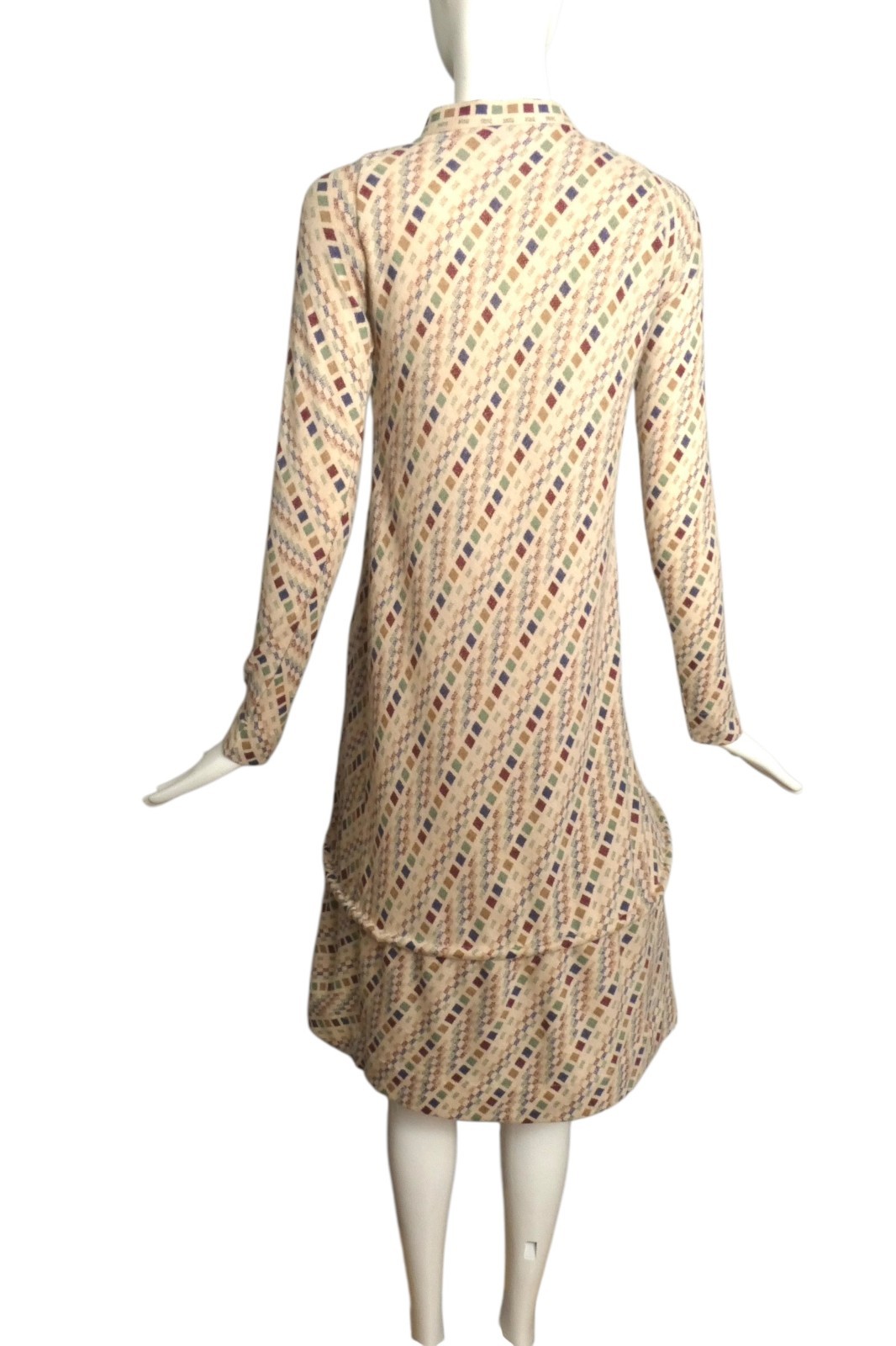 PIERRE CARDIN HAUTE COUTURE – 1980 Wool Knit Hoop Dress, Size-4