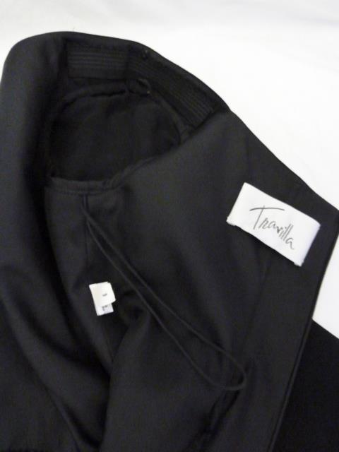 Vtg Designer WILLIAM TRAVILLA Black Mod Asymmetric 2-Layer Cocktail Dress~6=S
