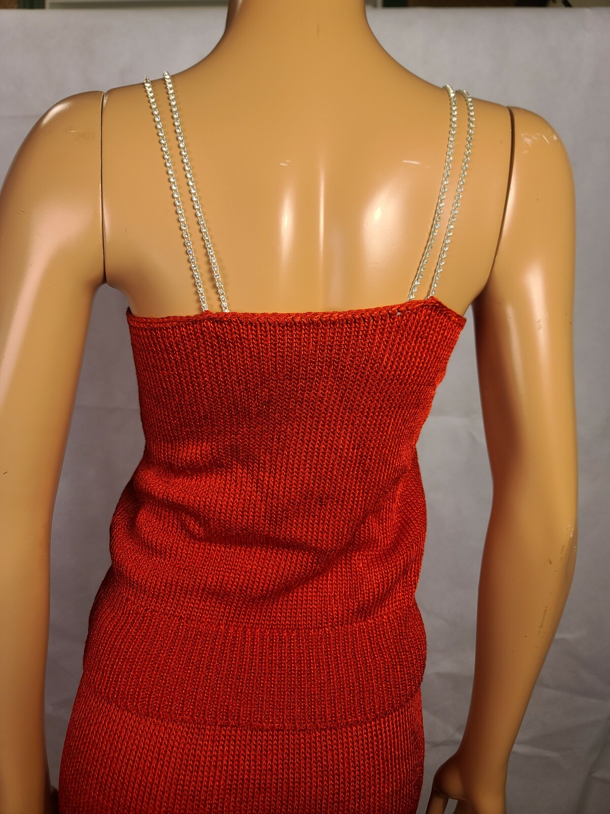Vintage Elizabeth New York Skirt Top Sweater Set red and white Outfit