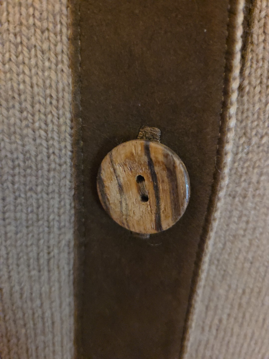 Vintage 1950s 60s LOFTIES Sweater Suede Trim Elbow Patches Cardigan Buttons