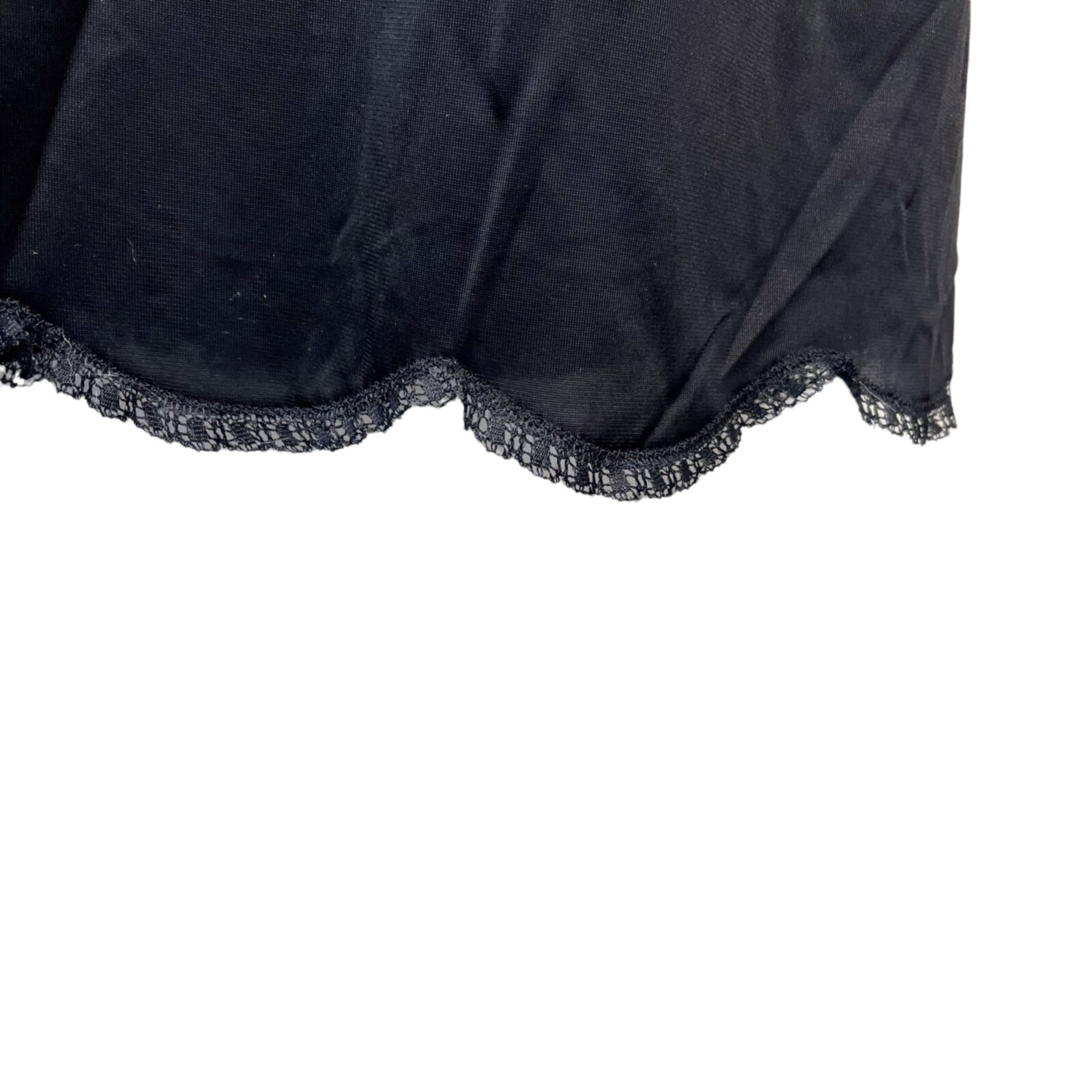 Vanity Fair Vintage 50s Mid Century Lace Slip Dress SMALL Black Cream Colors