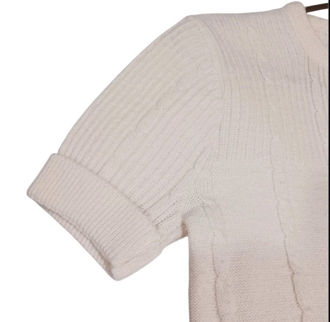 Bradley Vintage 60s Secretary Cardigan Sweater Cream Babydoll