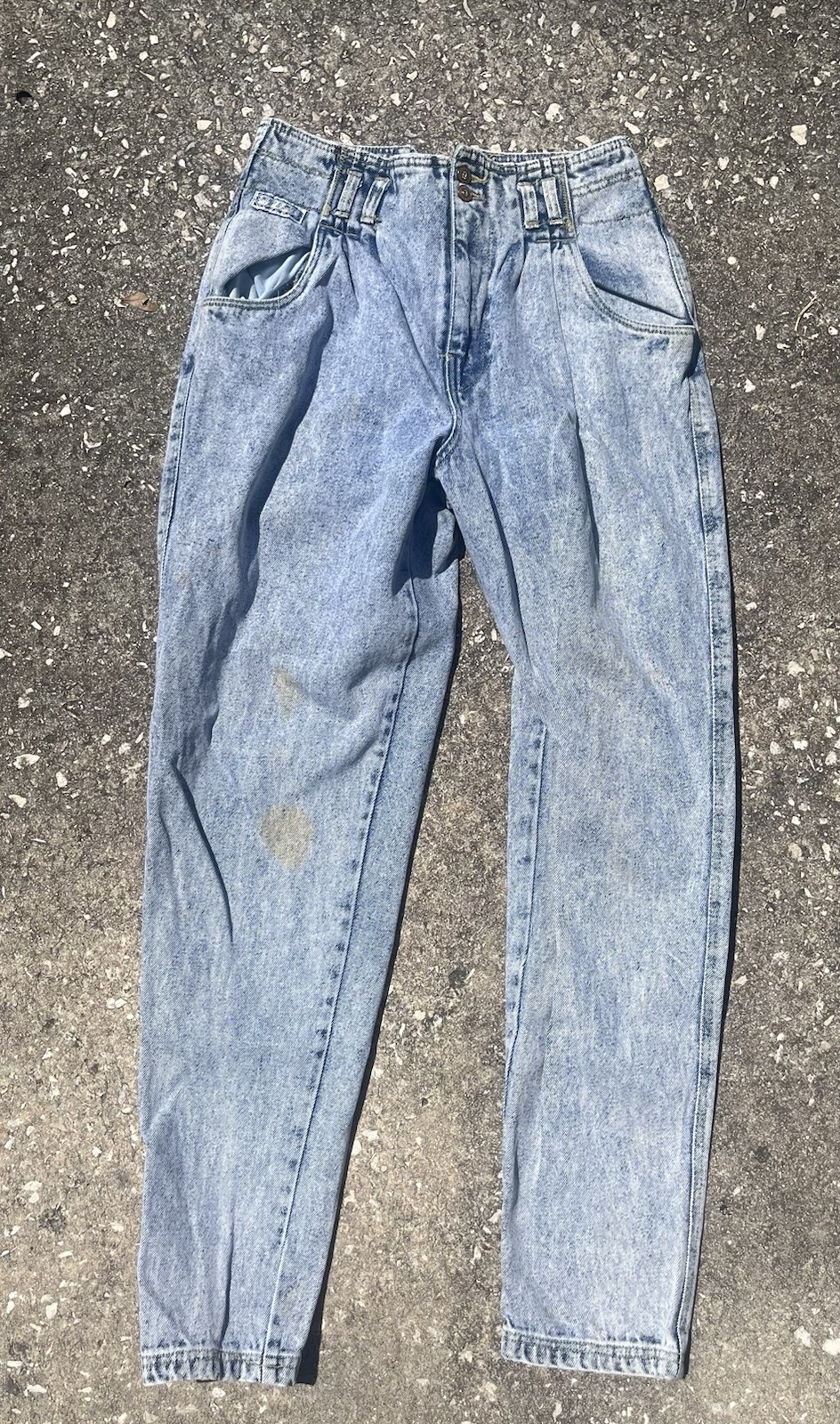 Bugle Boy Vintage Buckle Back Womens Jeans Sz 11 Made Hong Kong 90s