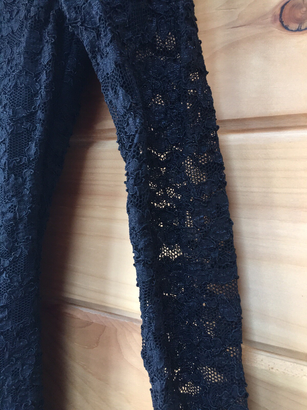vintage 90s dress xs Black Lace Cut Out Shoulder High Neckline