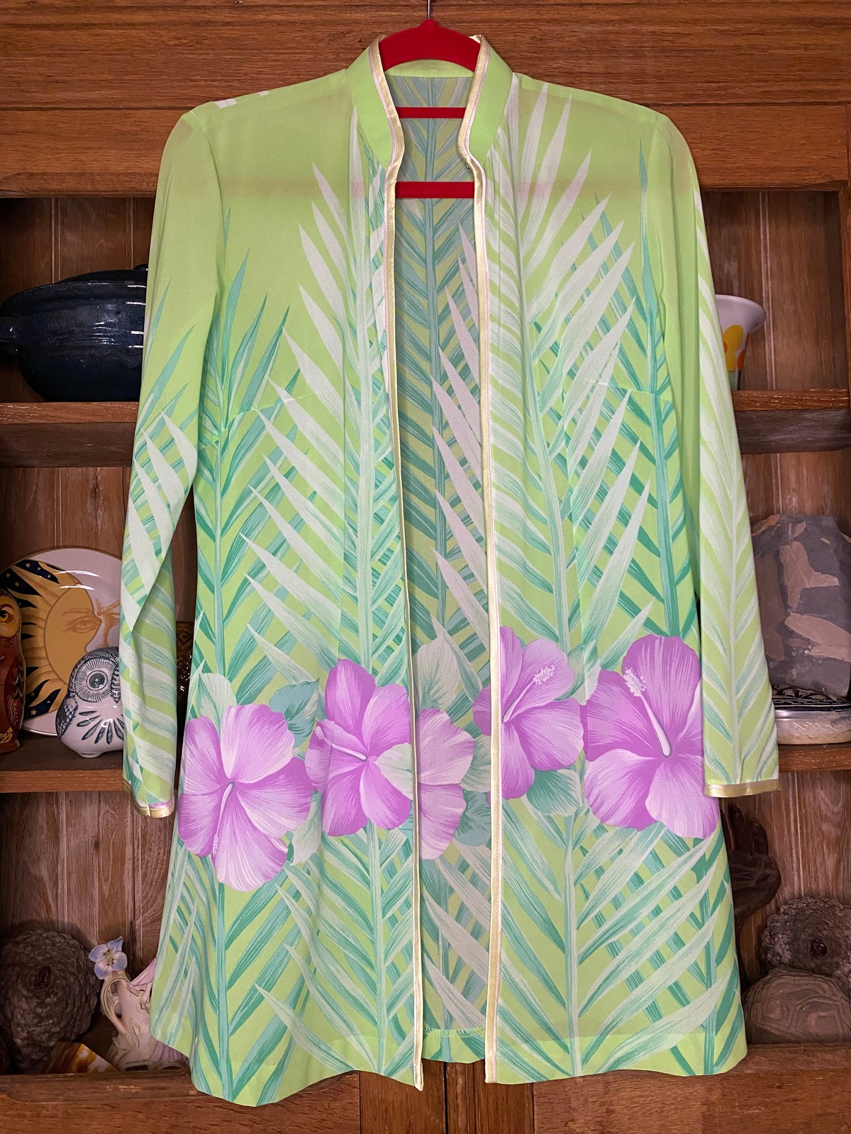 Green and Pink Cover-Up Size 8