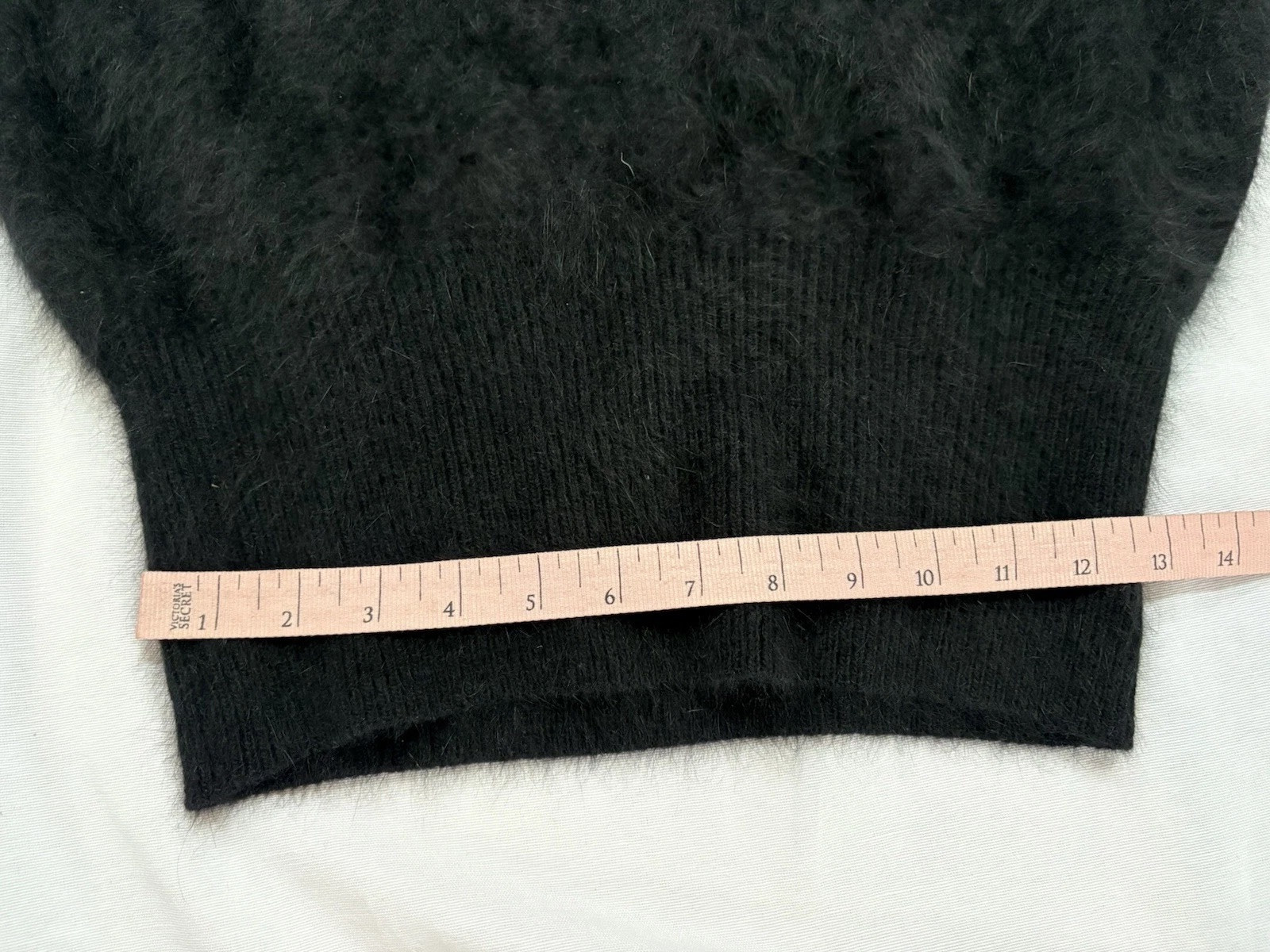 Christine Phillipe Vintage Angora Knit Sweater Black M/L Sheer Sleeves SO SOFT!