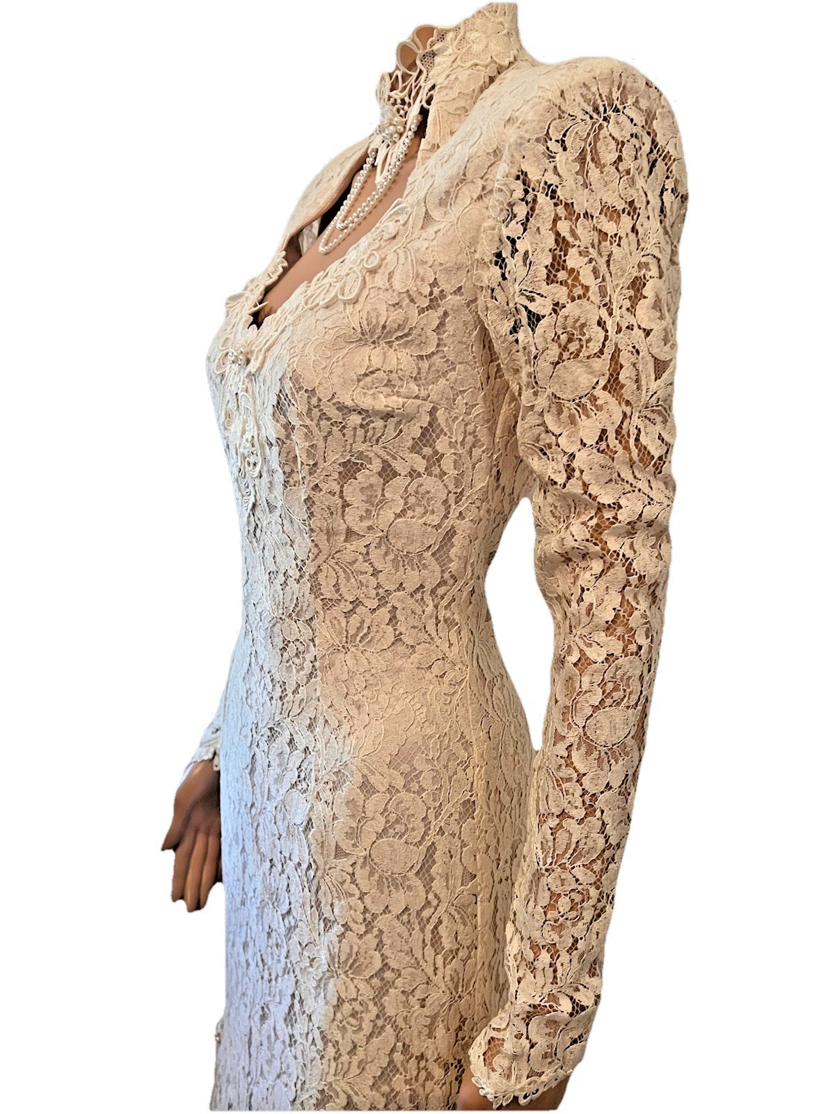 Gorgeous VTG 80s Susan Lane’s Country Elegance Cottagecore Lace Wedding Dress 6