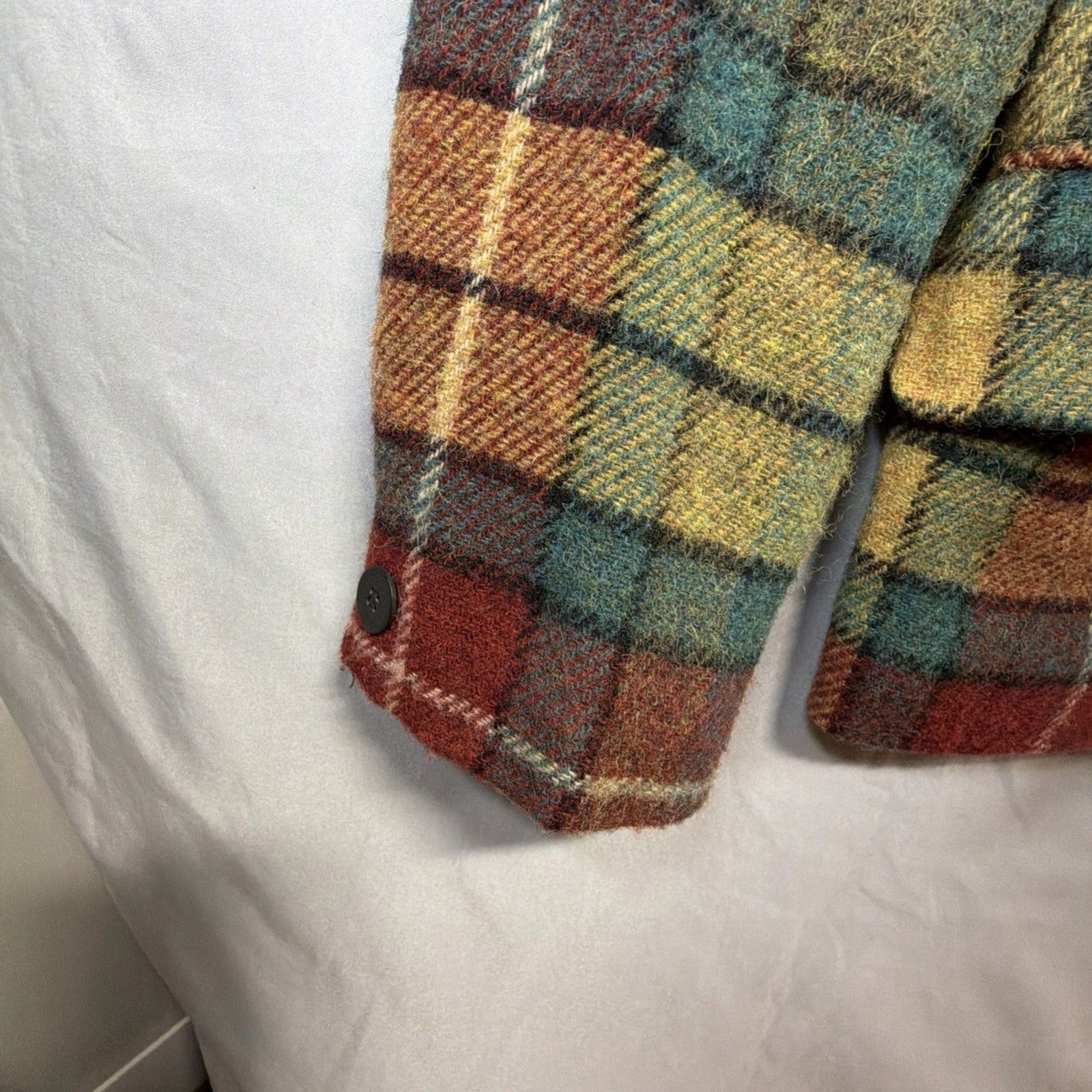 Jones New York Vintage Hampton Plaid Wool Blazer Women’s Jacket S-14 Multicolor