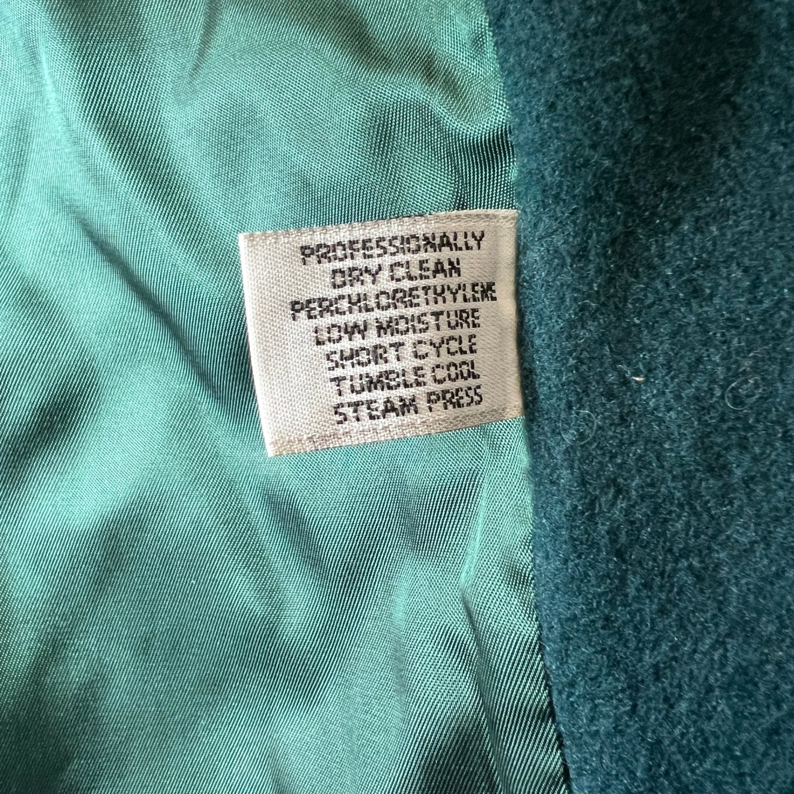 VTG Forecaster Wool Trench Coat Womens 8 Long Green Button Front Overcoat USA